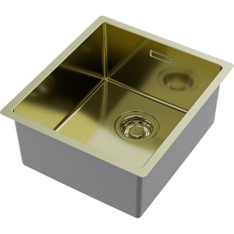 Кухонная мойка Omoikiri Tadzava 39-U/I-LG 4993262, 39 см, цвет светлое золото