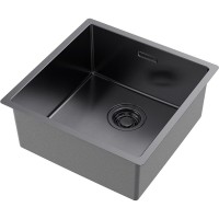 Кухонная мойка Omoikiri Tadzava 44-U/I Ultra 4993265, 44 см, цвет вороненая сталь