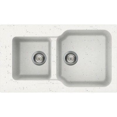 Мойка кухонная Omoikiri Maru 86-2-EV 4993290, 86 см, tetogranit, эверест