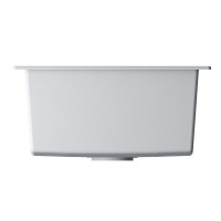 Кухонная мойка Omoikiri Yamakawa 45T-U/I 4993310, 45 см, tetogranit, цвет белый