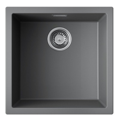 Кухонная мойка Omoikiri Yamakawa 45T-U/I 4993312, 45 см, tetogranit, цвет платина
