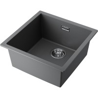 Кухонная мойка Omoikiri Yamakawa 45T-U/I 4993312, 45 см, tetogranit, цвет платина