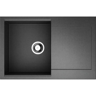 Мойка кухонная Omoikiri Daisen 4993327 78-BL, 78 см, artgranit, черный