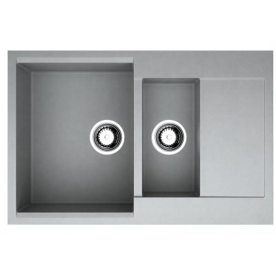 Мойка кухонная Omoikiri Daisen 78-2-GR 4993332, 78 см, tetogranit, leningrad grey