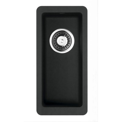 Мойка кухонная Omoikiri Kata 20-U-BL 4993375, 20 см, artgranit, черная