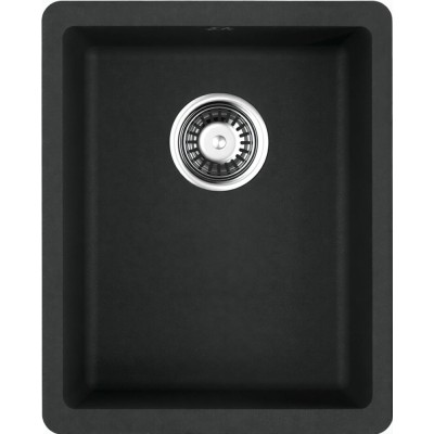 Мойка кухонная Omoikiri Kata 34-U-BL 4993382, 34 см, artgranit, черная