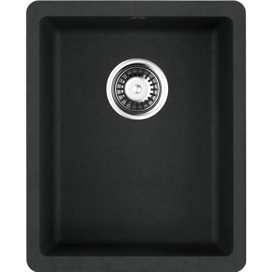 Мойка кухонная Omoikiri Kata 34-U-BL 4993382, 34 см, artgranit, черная