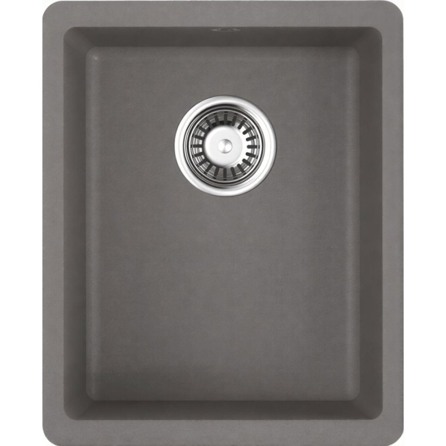 Мойка кухонная Omoikiri Kata 34-U-GR 4993383, 34 см, artgranit, leningrad grey