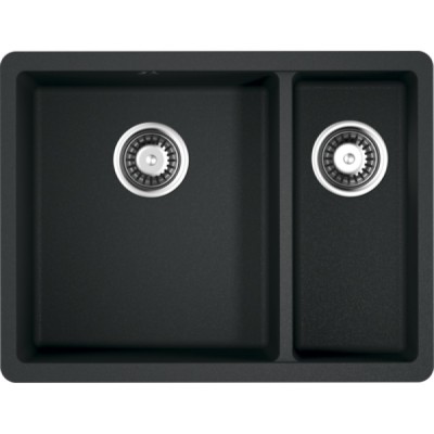 Мойка кухонная Omoikiri Kata 4993389 55-2-U-GR, 55 см, artgranit, черный