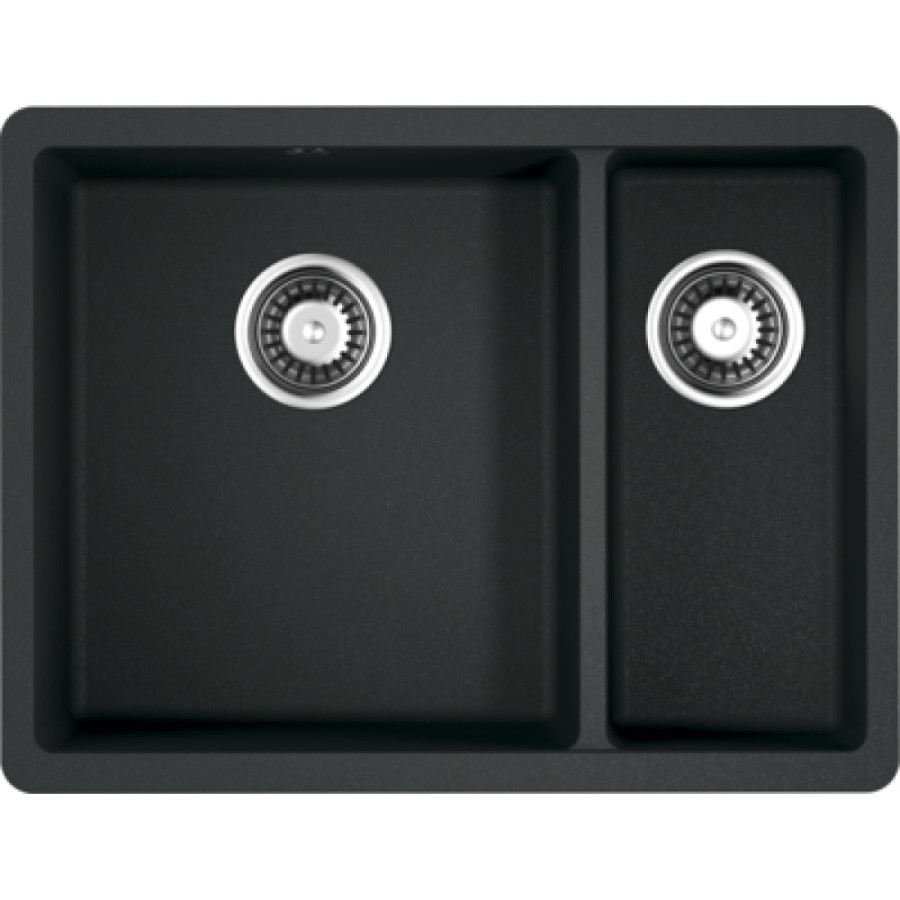 Мойка кухонная Omoikiri Kata 4993389 55-2-U-GR, 55 см, artgranit, черный