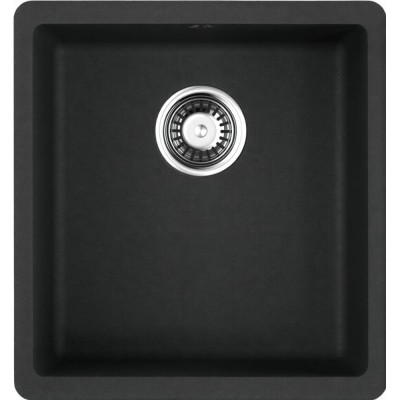 Мойка кухонная Omoikiri Kata 40-U-BL 4993396, 40 см, artgranit, черная