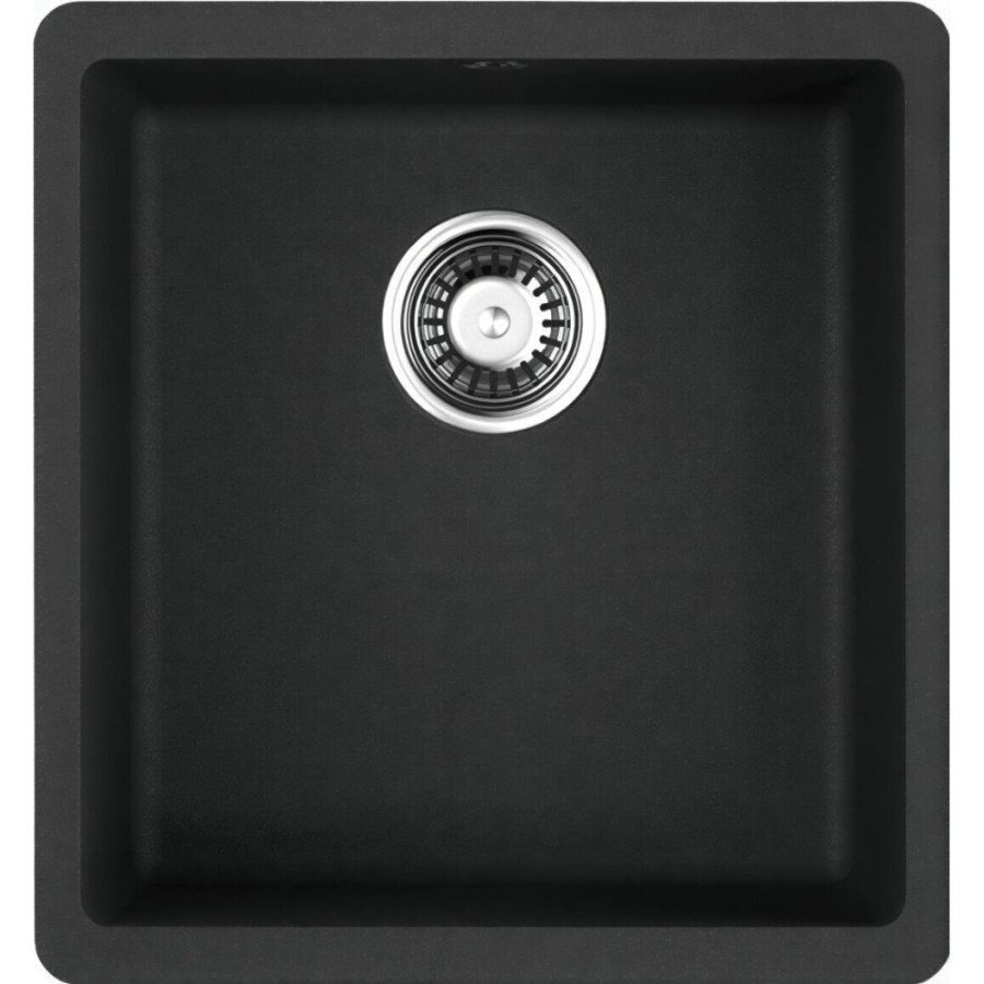 Мойка кухонная Omoikiri Kata 40-U-BL 4993396, 40 см, artgranit, черная