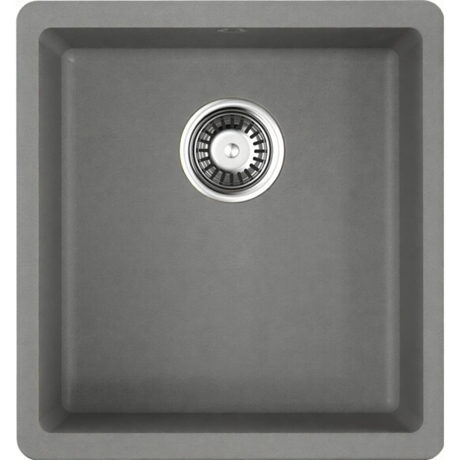 Мойка кухонная Omoikiri Kata 40-U-GR 4993397, 40 см, artgranit, leningrad grey