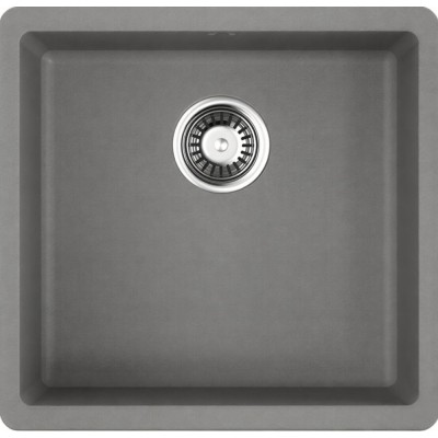 Мойка кухонная Omoikiri Kata 44-U-GR 4993404, 44 см, artgranit, leningrad grey