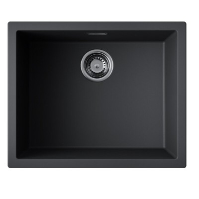 Кухонная мойка Omoikiri Yamakawa 55T-U/I 4993428, 55 см, tetogranit, цвет черный