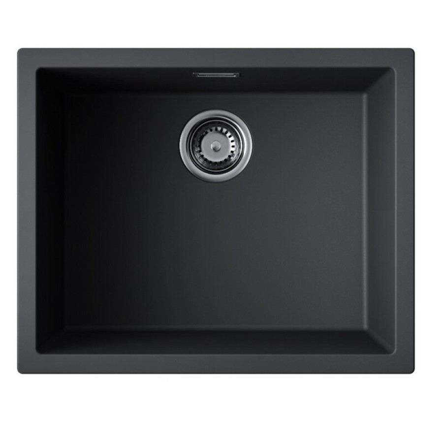 Кухонная мойка Omoikiri Yamakawa 55T-U/I 4993428, 55 см, tetogranit, цвет черный