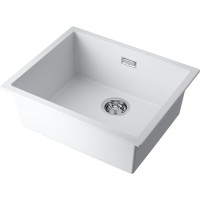 Кухонная мойка Omoikiri Yamakawa 55T-U/I 4993431, 55 см, tetogranit, цвет белый