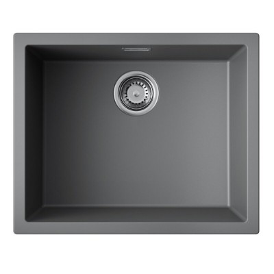 Кухонная мойка Omoikiri Yamakawa 55T-U/I 4993433, 55 см, tetogranit, цвет платина