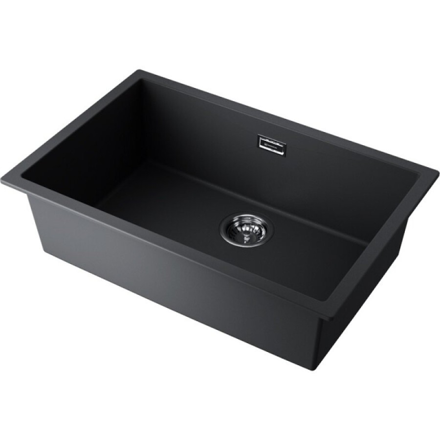 Кухонная мойка Omoikiri Yamakawa 75T-U/I 4993437, 75 см, tetogranit, цвет черный