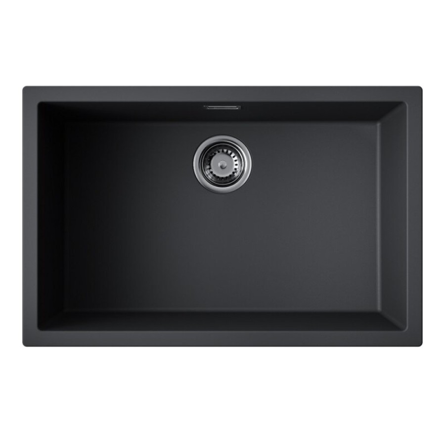 Кухонная мойка Omoikiri Yamakawa 75T-U/I 4993437, 75 см, tetogranit, цвет черный
