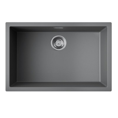 Кухонная мойка Omoikiri Yamakawa 75T-U/I 4993464, 75 см, tetogranit, цвет платина