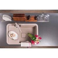 Мойка кухонная Omoikiri Tasogare 86-DC 4993468, 86 см, artgranit, темный шоколад