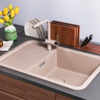 Мойка кухонная Omoikiri Tasogare 86-SA 4993470, 86 см, artgranit, бежевый