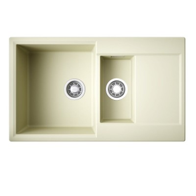 Кухонная мойка Omoikiri Daisen 86-2-BE 4993471, 86 см, artgranit, цвет ваниль