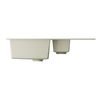 Кухонная мойка Omoikiri Daisen 86-2-BE 4993471, 86 см, artgranit, цвет ваниль