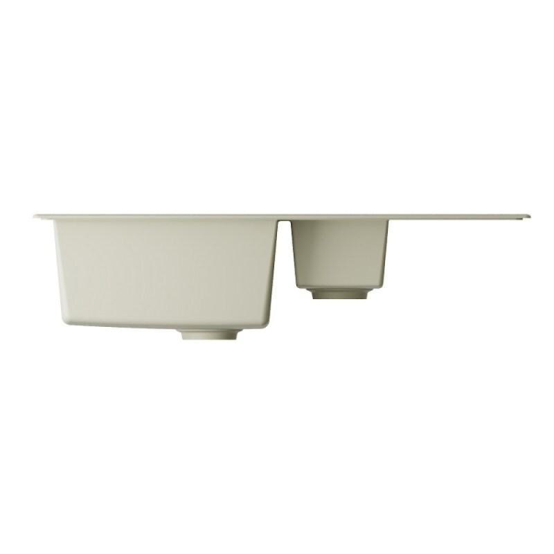 Кухонная мойка Omoikiri Daisen 86-2-BE 4993471, 86 см, artgranit, цвет ваниль
