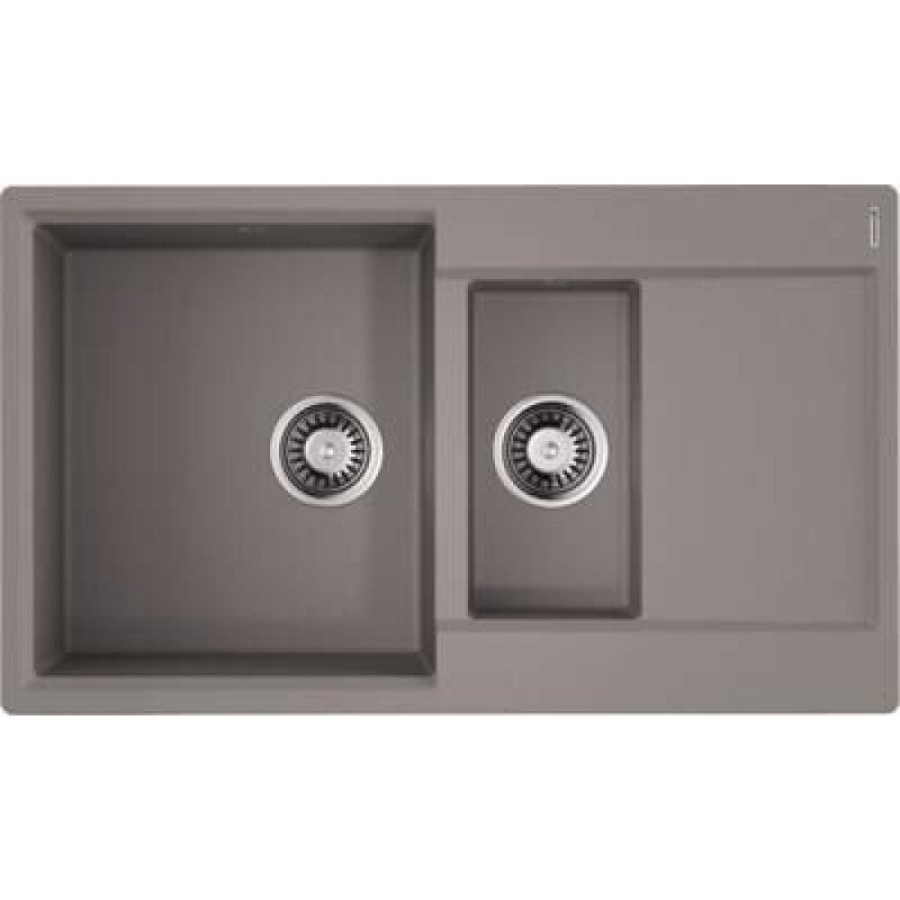 Мойка кухонная Omoikiri Daisen 86-2-GR 4993475, 86 см, artgranit, Leningrad grey