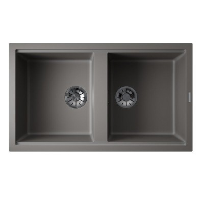 Мойка кухонная Omoikiri Kitagawa 86-2-GR 4993491, 86 см, artceramic, цвет leningrad grey