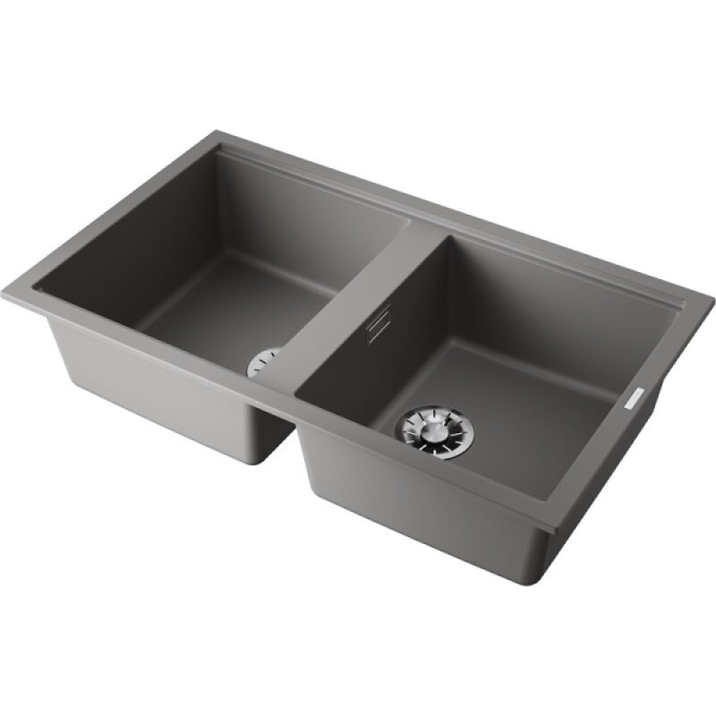 Мойка кухонная Omoikiri Kitagawa 86-2-GR 4993491, 86 см, artceramic, цвет leningrad grey