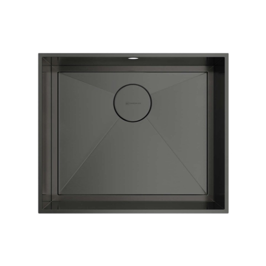 Кухонная мойка Omoikiri Kasen 53-INT GM 53 см, 4993496, воронёная сталь, gunmetal