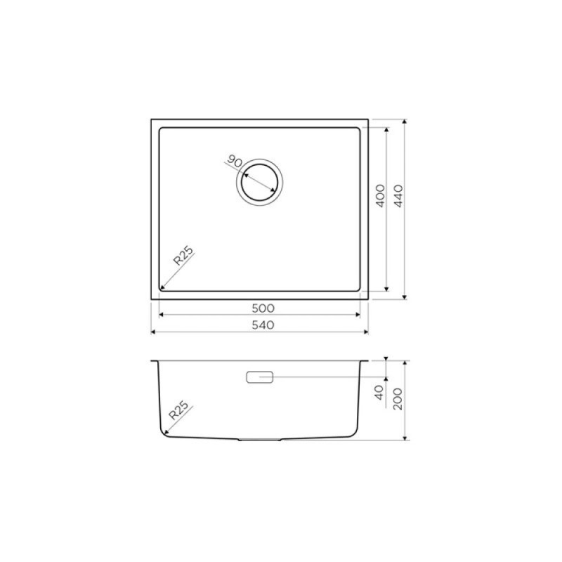 Мойка кухонная Omoikiri Tadzava 4993512 54-U-IN, нержавеющая сталь