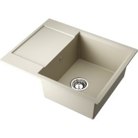 Кухонная мойка Omoikiri Daisen 65T-BE 4993513, 65 см, tetogranit, цвет ваниль