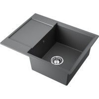 Кухонная мойка Omoikiri Daisen 65T-PL 4993517, 65 см, tetogranit, цвет платина