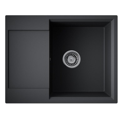 Кухонная мойка Omoikiri Daisen 65T-BL 4993519, 65 см, tetogranit, цвет черный