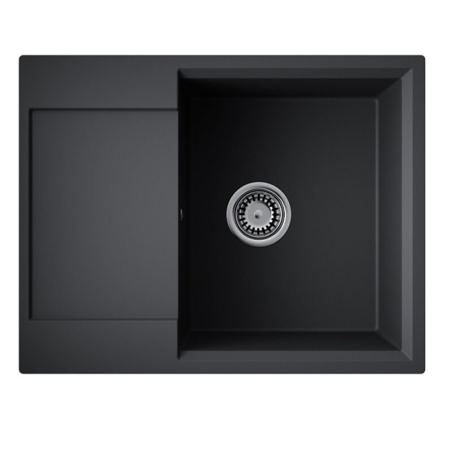 Кухонная мойка Omoikiri Daisen 65T-BL 4993519, 65 см, tetogranit, цвет черный