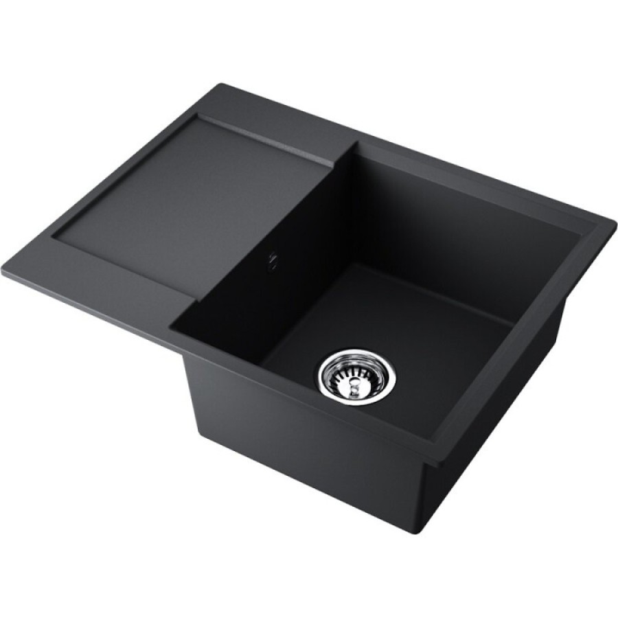 Кухонная мойка Omoikiri Daisen 65T-BL 4993519, 65 см, tetogranit, цвет черный