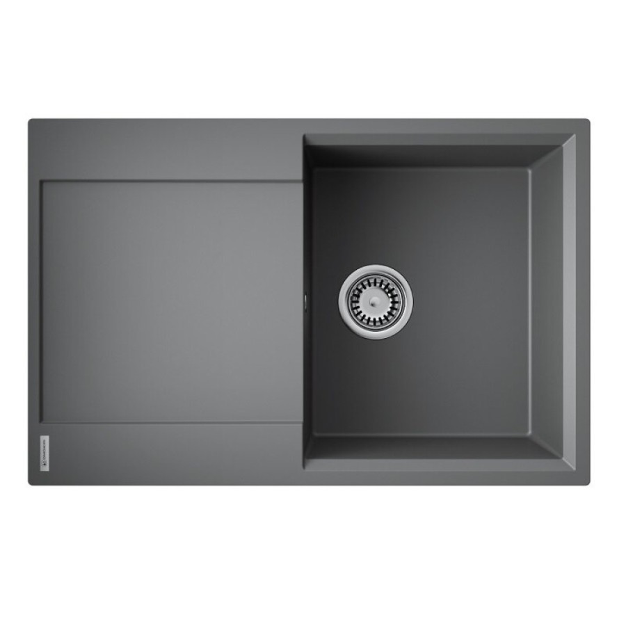 Кухонная мойка Omoikiri Daisen 78T-PL 4993525, 78 см, tetogranit, цвет платина