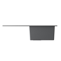 Кухонная мойка Omoikiri Daisen 78T-PL 4993525, 78 см, tetogranit, цвет платина