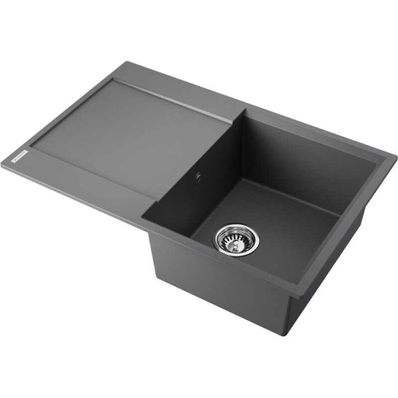 Кухонная мойка Omoikiri Daisen 78T-PL 4993525, 78 см, tetogranit, цвет платина