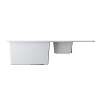 Кухонная мойка Omoikiri Daisen 78-2T-WH 4993530, 78 см, tetogranit, цвет белый