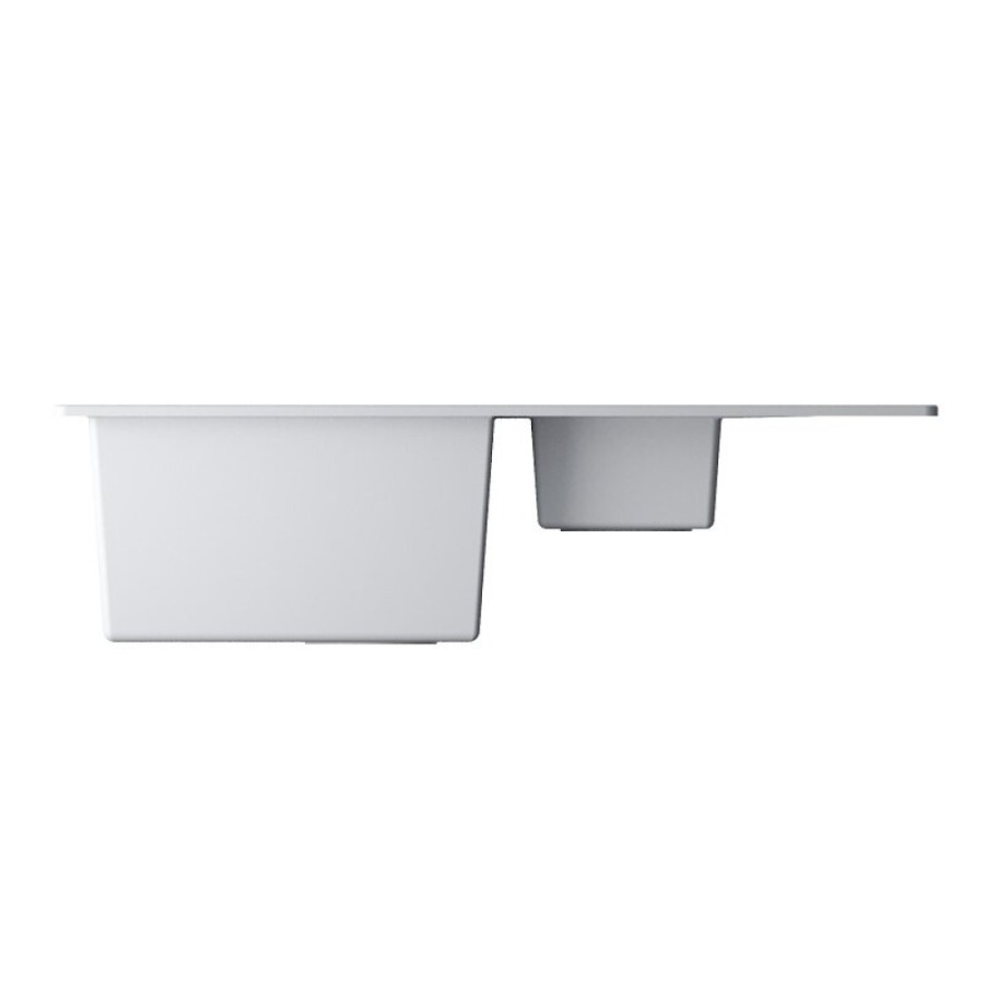 Кухонная мойка Omoikiri Daisen 78-2T-WH 4993530, 78 см, tetogranit, цвет белый