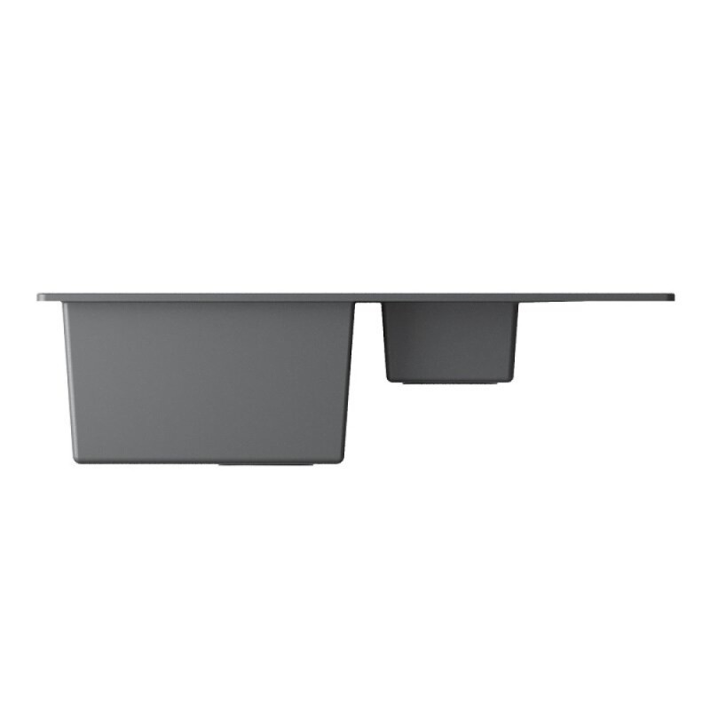 Кухонная мойка Omoikiri Daisen 78-2T-PL 4993533, 78 см, tetogranit, цвет платина