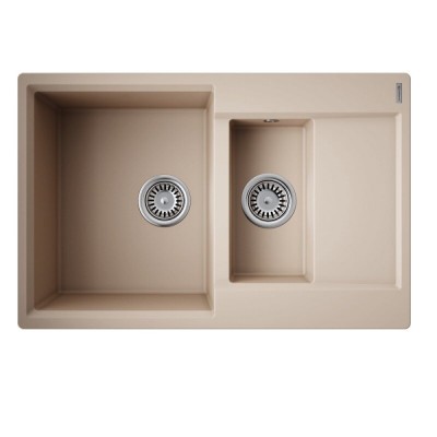 Кухонная мойка Omoikiri Daisen 78-2T-SA 4993536, 78 см, tetogranit, цвет бежевый