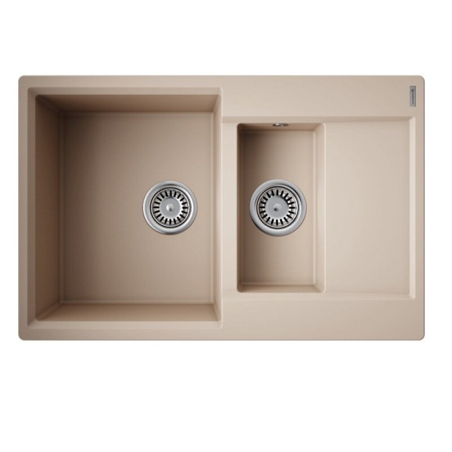Кухонная мойка Omoikiri Daisen 78-2T-SA 4993536, 78 см, tetogranit, цвет бежевый