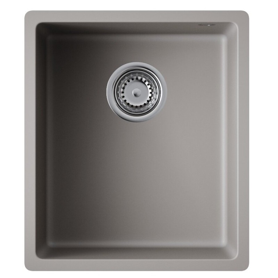 Мойка кухонная Omoikiri Bosen 38-U-GR 4993538, 38 см, tetogranit, цвет leningrad grey