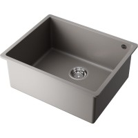 Мойка кухонная Omoikiri Bosen 54-U-GR 4993539, 54 см, tetogranit, цвет leningrad grey